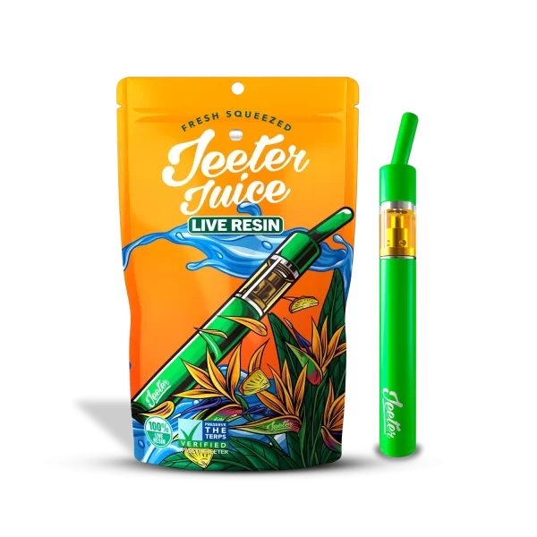 Birds of Paradise Live Resin Disposable Straw