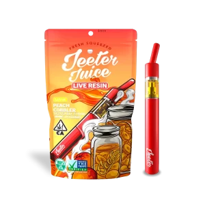 Peach Cobbler Jeeter Juice Live Resin Disposable Straw